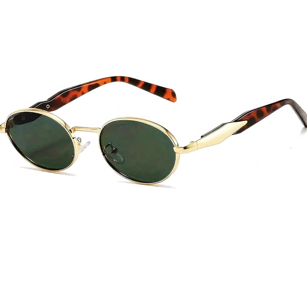 Bryxo Vintage Oval Sunglasses – Unisex Designer Metal Frame