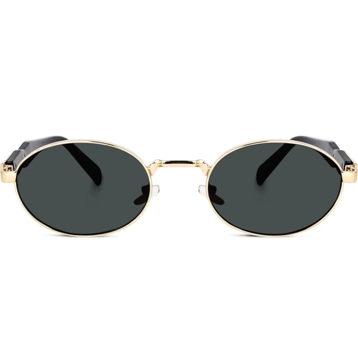 Bryxo Vintage Oval Sunglasses – Unisex Designer Metal Frame