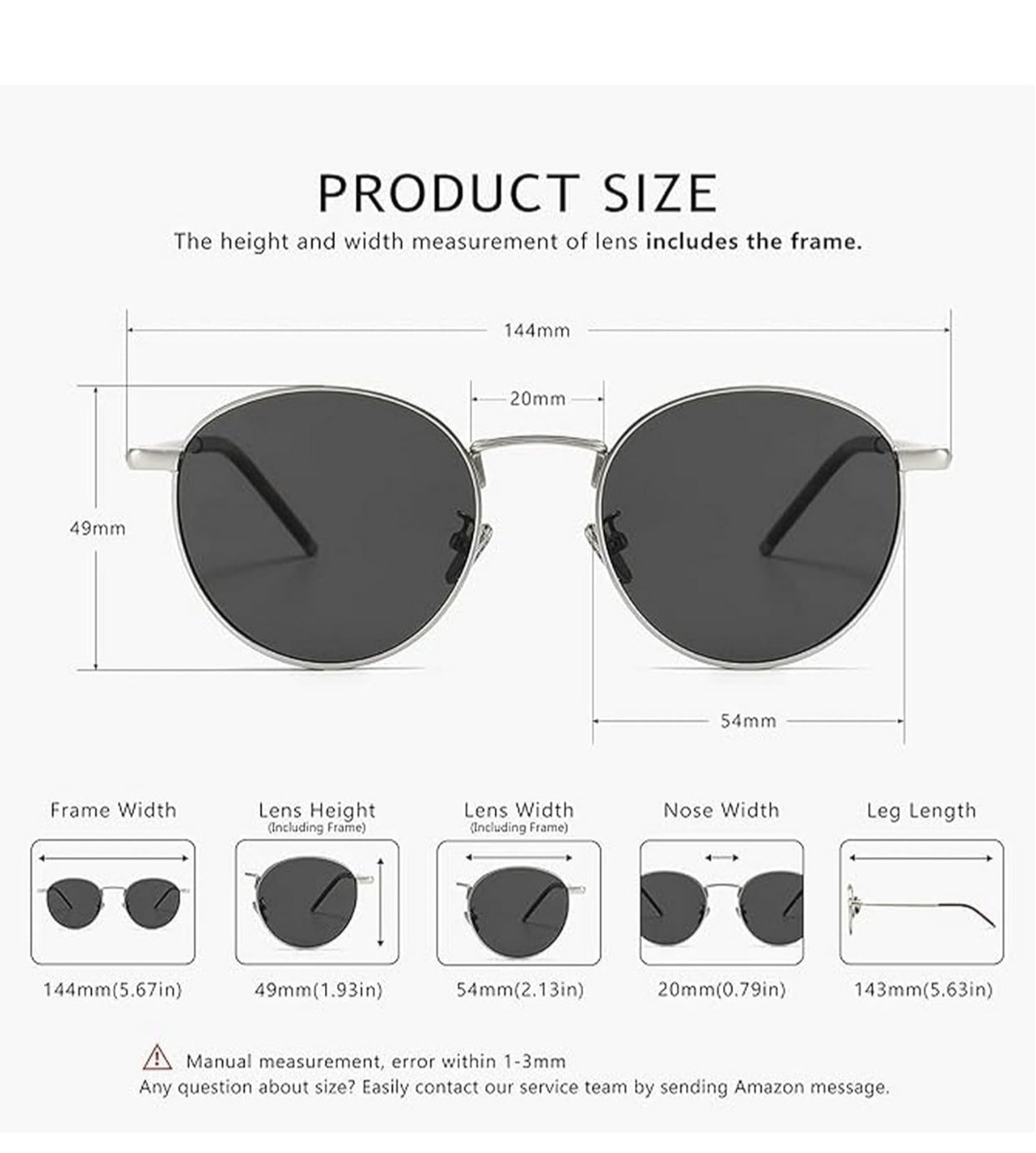 Bryxo Silver Classic Round Sunglasses – Unisex Vintage Metal Frame