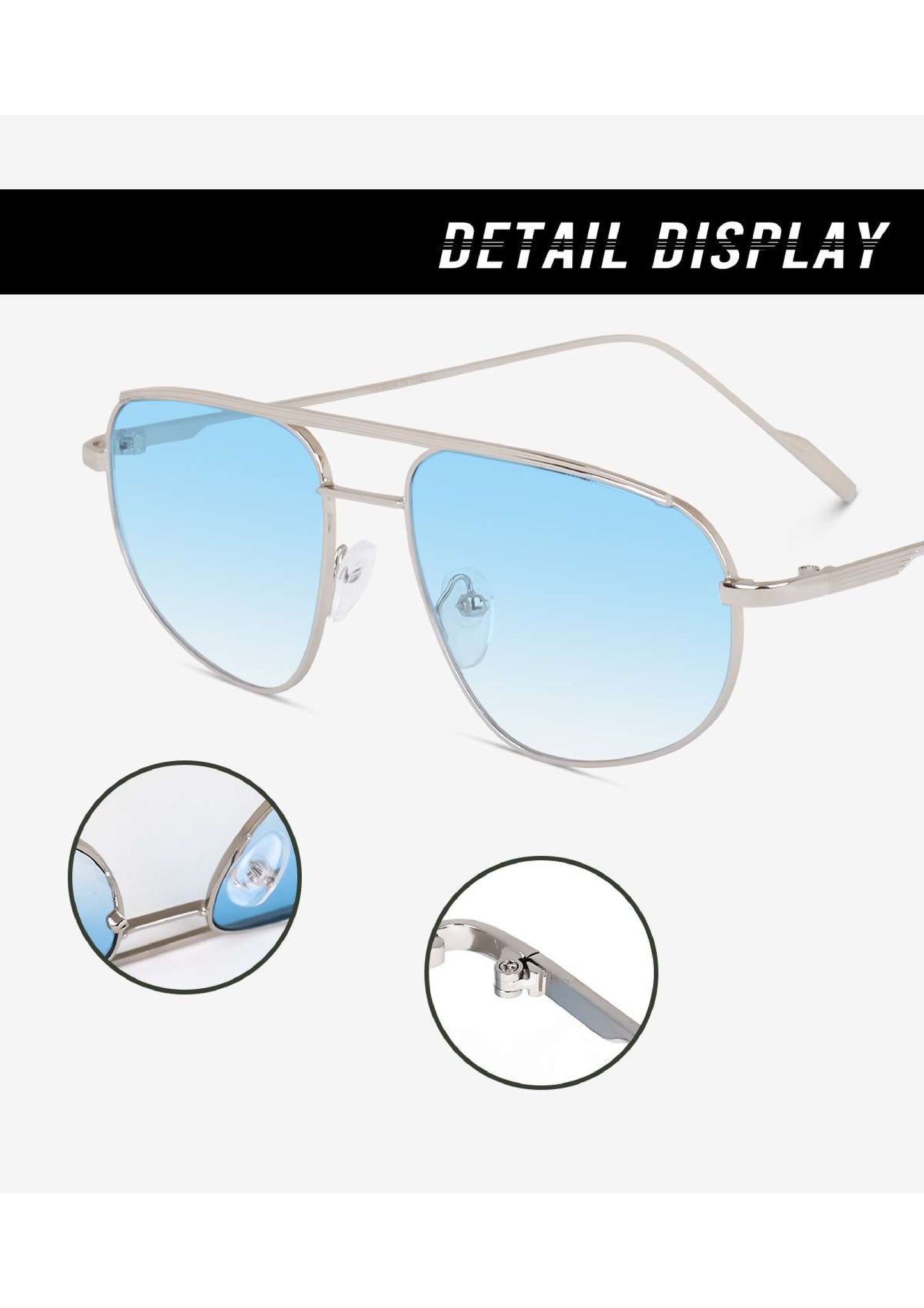 Bryxo Classic Aviator Sunglasses – Unisex UV Protection