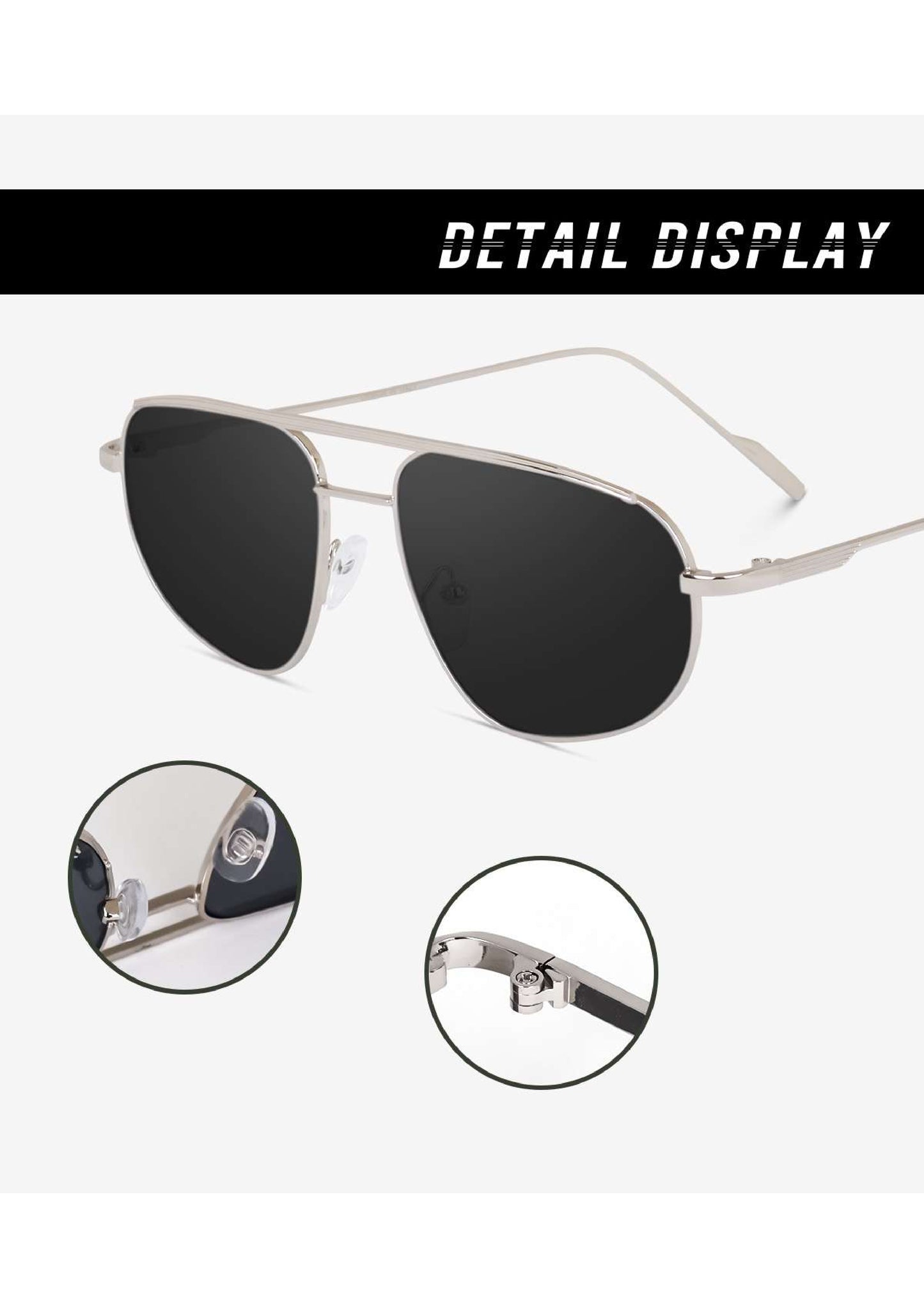Bryxo Classic Aviator Sunglasses – Unisex UV Protection