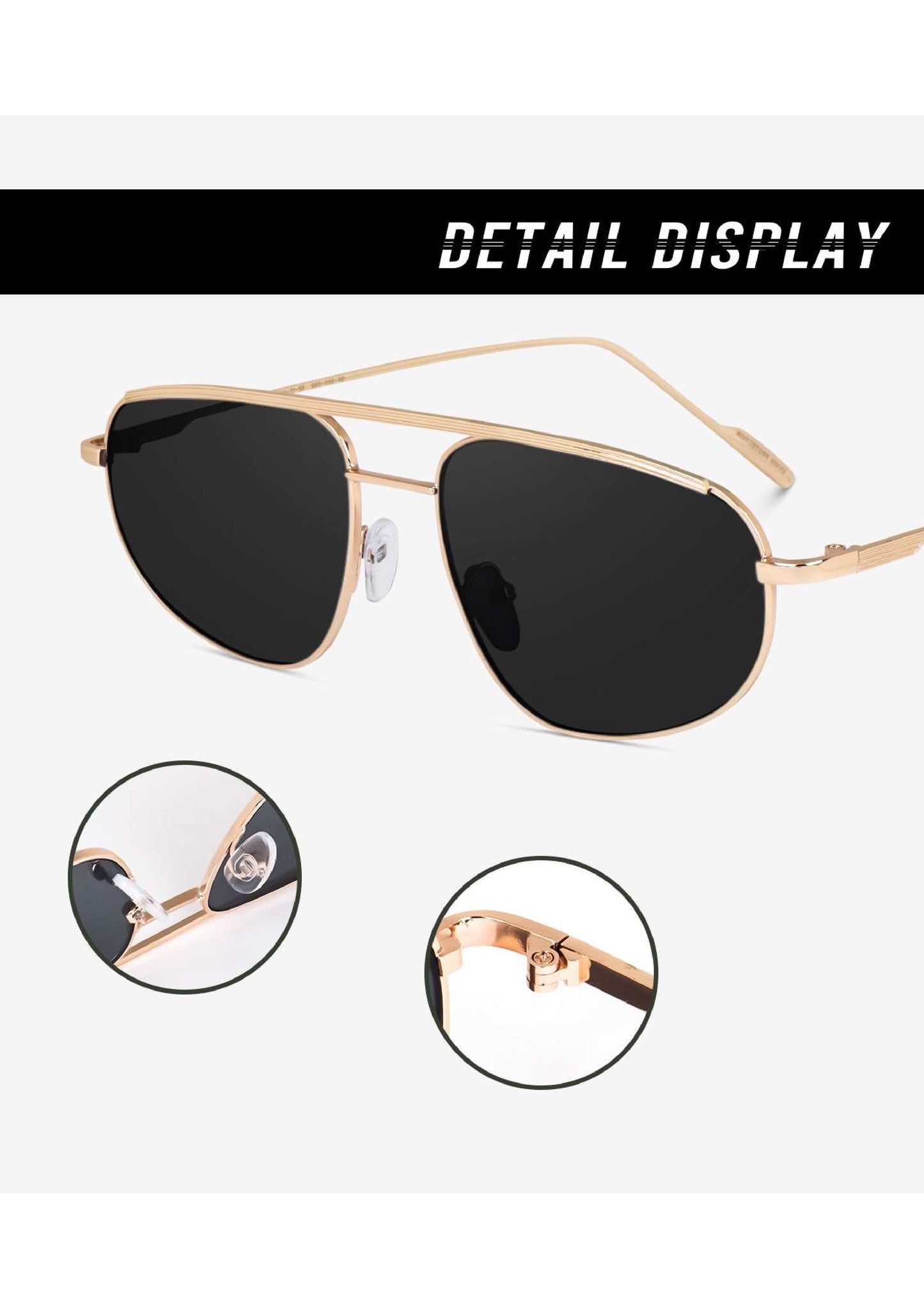 Bryxo Classic Aviator Sunglasses – Unisex UV Protection