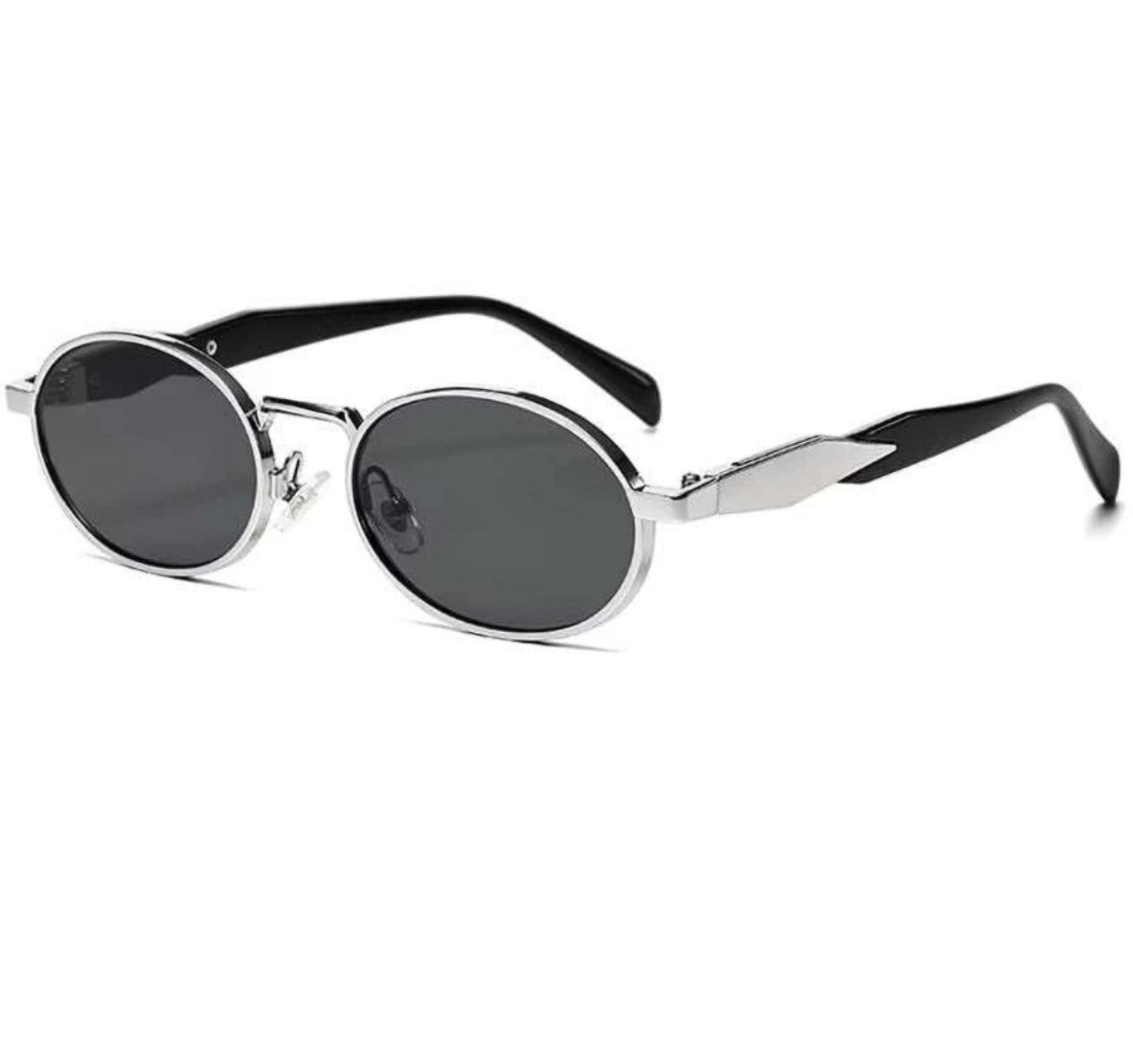 Bryxo Vintage Oval Sunglasses – Unisex Designer Metal Frame
