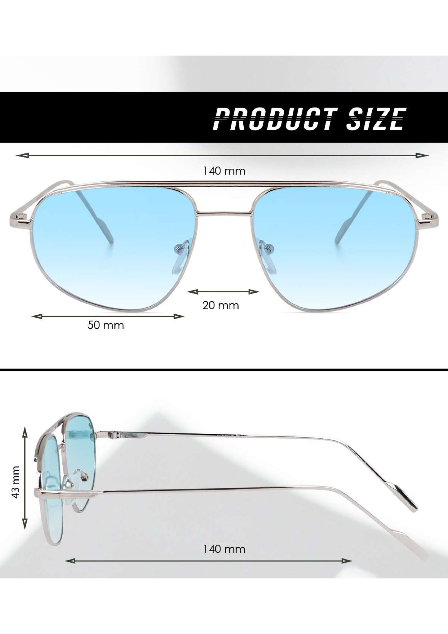 Bryxo Classic Aviator Sunglasses – Unisex UV Protection